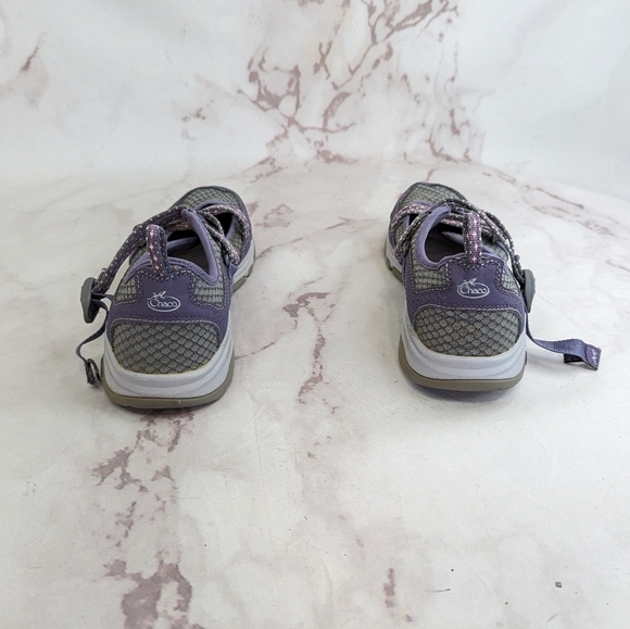 Chaco Sandal Womens 9.5 Purple Outcross Evo Free Bungee Laced Sport Shoe J105906 - Picture 3 of 10